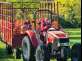 President Barchi driving a tractor